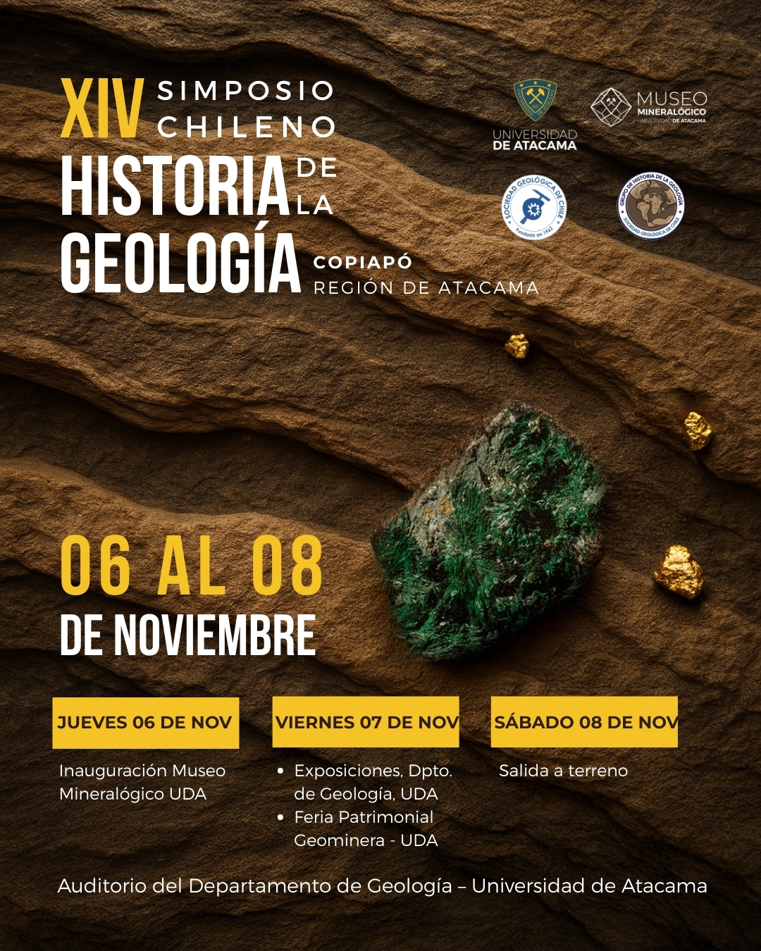 XIV Simposio Chileno de Historia de la Geología: “Entre Rocas y Minas, Descubrimos Nuestra Historia”